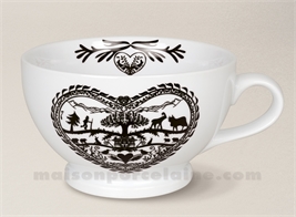 Mug jumbo Design , fleurs des prés, 850 ml, XXL, tasse à café, porcelaine  dure, tasse