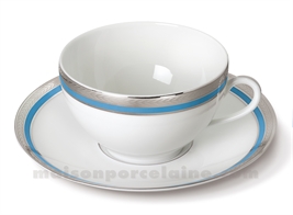 TASSE DEJEUNER+SOUCOUPE LIMOGES ENVIE 35CL