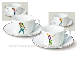 TASSE THE+SOUCOUPE LIMOGES EMPIRE 20CL