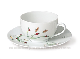 TASSE THE+SOUCOUPE LIMOGES ENVIE 18CL