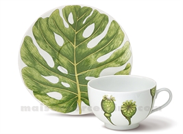 TASSE THE+SOUCOUPE LIMOGES ENVIE 18CL