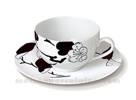 TASSE THE+SOUCOUPE LIMOGES ENVIE 24CL