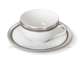 TASSE THE+SOUCOUPE LIMOGES ENVIE 24CL