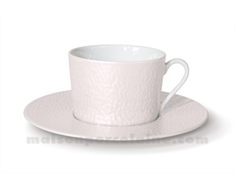 TASSE THE+SOUCOUPE REVES D'OPALINE 8.5X8 20CL - NOISETTE