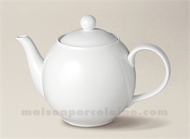 THEIERE BOULE FLANDRE PORCELAINE BLANCHE MM 95CL