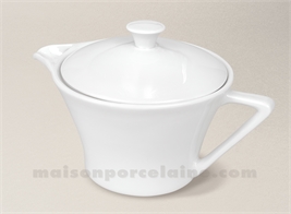 THEIERE PORCELAINE BLANCHE HAUSSMANN FABRIQUEE EN FRANCE 40CL