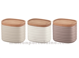 TIERRA - BOITE S 12,3 X 9,4 X H11CM  50CL - SET/3 ASSORTIS