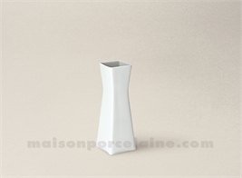 VASE LIMOGES PORCELAINE BLANCHE CHLOE PM 21X7.5 50CL