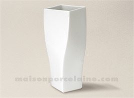 VASE LIMOGES PORCELAINE BLANCHE VAGUE N°1 34X17,5 3,6L