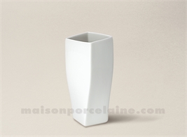 VASE LIMOGES PORCELAINE BLANCHE VAGUE N°3 20,5X11 90CL