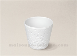 VERRE CAFE / PHOTOPHORE BISCUIT PORCELAINE DE LIMOGES 15CL