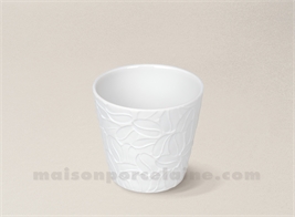 VERRE CAFE / PHOTOPHORE BISCUIT PORCELAINE DE LIMOGES 15CL