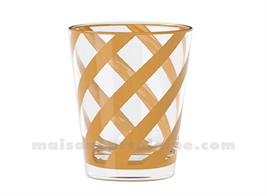 VERRE GOBELET RIVIERA BRUN ACRYLIQUE D9,6 H11,4CM