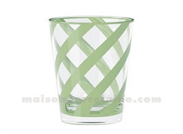 VERRE GOBELET RIVIERA MATCHA ACRYLIQUE D9,6 H11,4CM