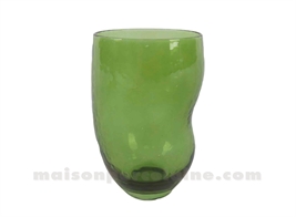 VERRE GOBELET TRIBU VERT MOUSSE D7