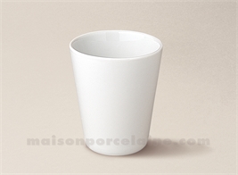 VERRE THE CONIQUE PORCELAINE BLANCHE 8X7 16CL