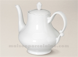 VERSEUSE THE/CAFE PORCELAINE BLANCHE COLBERT FABRIQUE EN FRANCE 1,1L