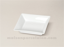 VIDE POCHE RECTANGULAIRE LIMOGES PORCELAINE BLANCHE 11.5X8.5