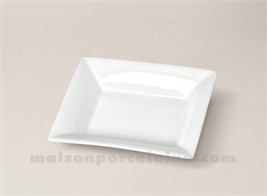 VIDE POCHE RECTANGULAIRE PORCELAINE BLANCHE MM 15X12