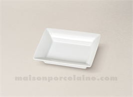 VIDE POCHE RECTANGULAIRE PORCELAINE BLANCHE PM 12X9