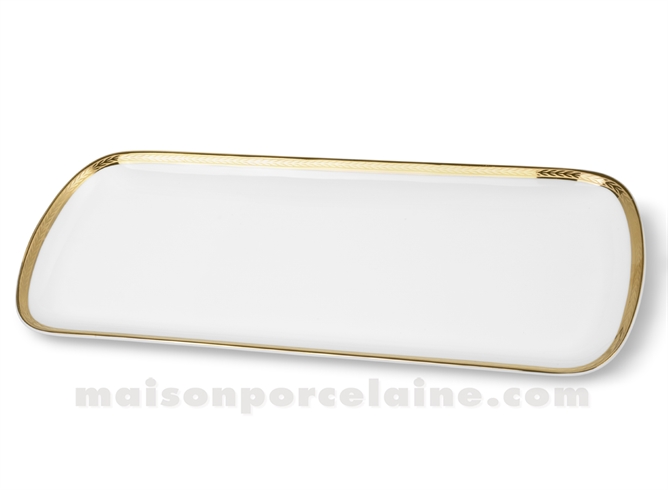 PLAT CAKE LIMOGES EMPIRE 37X15 - Maison de la Porcelaine