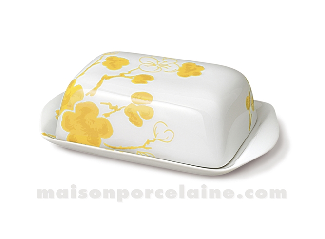 Beau Beurrier En Porcelaine ANC Fabrique Royale Limoges H 3 L 24 l 10,5 Cm N2 Blanc Verre - Vendu