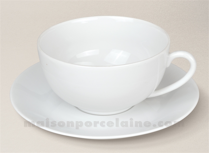 Grande Tasse Petit Déjeuner Porcelaine Blanche www.maisonporcelaine.com