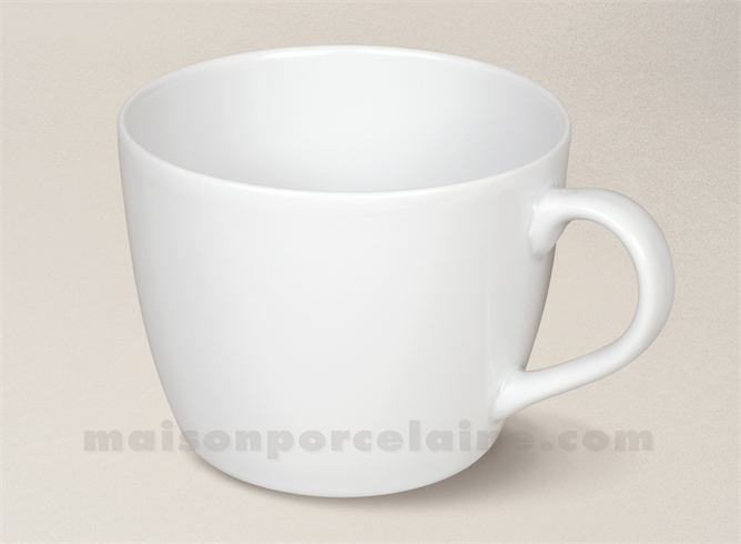 TASSE JUMBO PORCELAINE BLANCHE OSAKA H9 X12CM - Maison de la Porcelaine